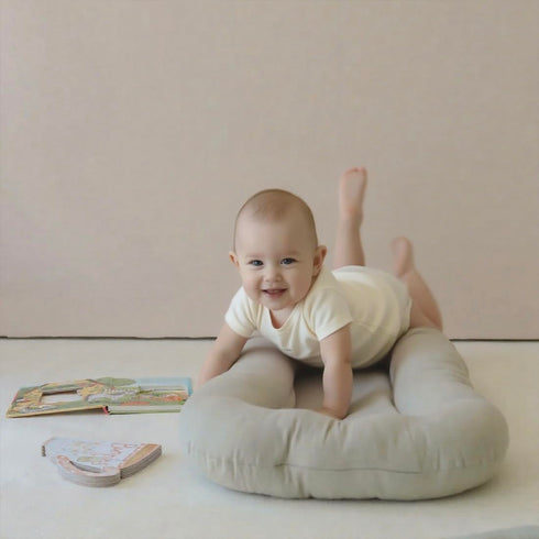 Beisurznga 0-24 Tummy Gift,Grey(1 1 Infant Support Cushion - Baby Support Cushion for Newborn, Months, Portable Time