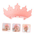 KOMBIUDA Boy Girl Bath Caps Adjustable Shampoo Hat for Boy Girl Crown Shape Design for Fun Bathing Protects Eyes