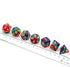 Cusdie 7-Die Rainbow DND Polyhedral Dice Sets for Dungeons and Dragons Role Playing Game (Rainbow-Opaque)