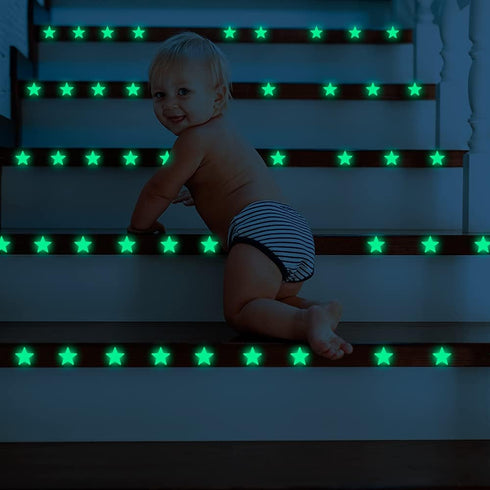 Glow in The Dark Stars for Ceiling, 893PCS Wall Stickers Including Moon and Stars Decor, Glow in The Dark Wall Decals