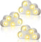 clothmile 3 Pcs LED Cloud Night Light Can Be Hung On The