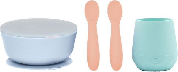 WeeSprout First Feeding Set - Silicone Baby Training Cup 2 Oz, Suction