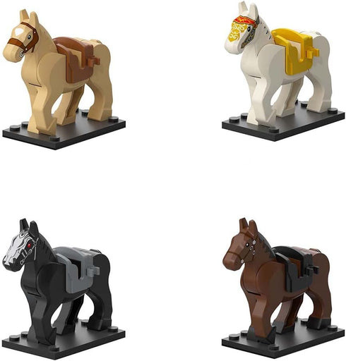 ALiquid Set 10 Custom Minifigure Horse for Lego Minifigures - Pcs