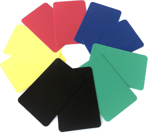 Yuanhe 10Pack Poker Cut Cards - Bridge Size Cutting Card in 5 Colors for Poker Texas Hold'em Blackjack Home Games
