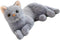 Toddmomy Plush Stuffed Cat Doll Toy, Adorable Grey Cat Stuffed Animal, Cartoon Cat Doll for Kids Home Decor and Sofa
