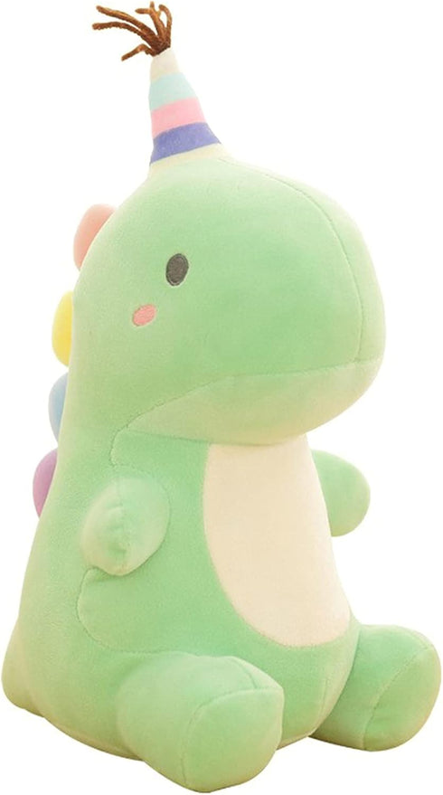 Stuffed Animal Plush Toys, Cute Dinosaur Toy, Soft Dino Plushies for Kids, 13.8 Inch Green Plush Doll