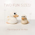 HEVEA Kawan Mini Rubber Duck - 100% Natural Rubber Baby Bath Toy - Eco Friendly, Mold Free, Teething, Bathing - Eggnog