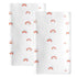 Rainbow Changing Pad Cover 2 Pack, 32”x17”x5.5” for Standard Baby Changing Pads, Universal Microfiber Soft Sheets