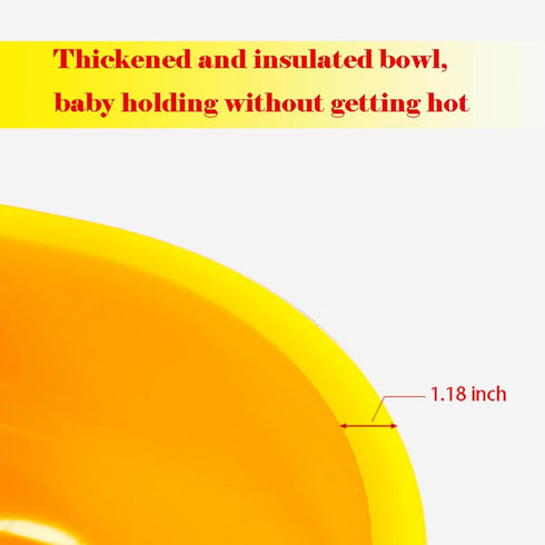 Silicone Toddler Bowl with Suction and Baby Spoon, Duck Style Gift for Infant Solid Food