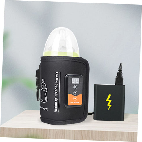 SUPVOX Reusable Bottle Warmer with LCD Display for Travel