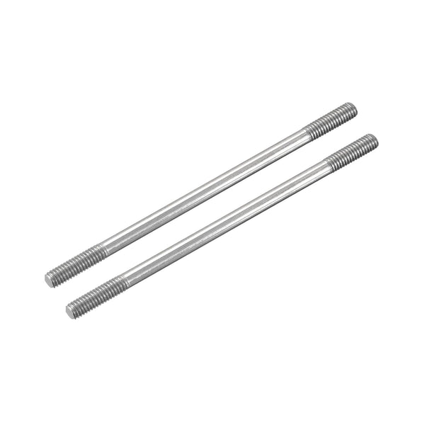 MECCANIXITY 304 Stainless Steel Push Rod Connector Double End Threaded Rod for DIY RC Car, Boat, Airplane, M3x50mm