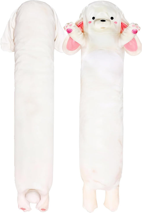 Cuddle Paws Big Bunny Plush Body Pillow for Kids | Long Stuffed