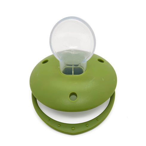 Large Size Pacifier for Anxiety: Cute Paci Large Shield for Sleep - Handle Binky with Pacifier Holder Clips Cartoon