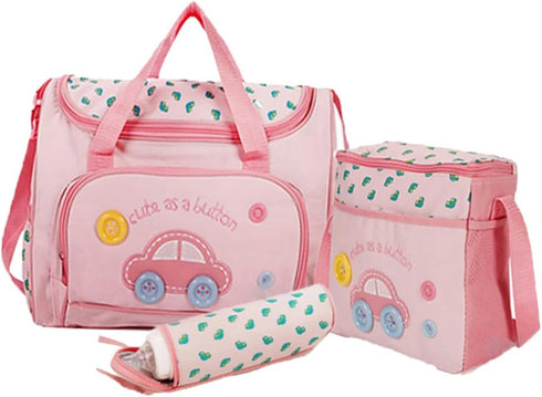 KOMBIUDA Multi-Function Large Capacity Diaper Bag Set for Moms Stylish Baby Nursing