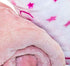 Southwest Canyon Cozy 28 52 Inch Fleece Soft and Warm Microplush Fitted Crib Sheets with Moon and Stars - Pink/White, x
