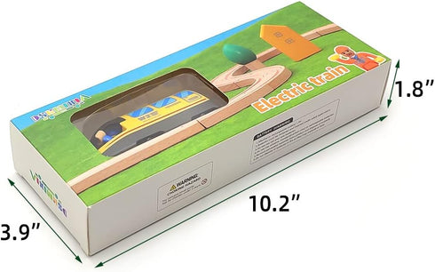 DSHMIXIA Set 3 4 5 Battery Operated Train for Wooden Train Track Toys for Year Old Boys Kids Action Locomotive Train