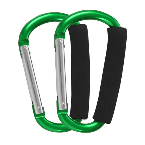 Stroller Hooks by Baby, 2 Pcs Carabiner Organizer for Hanging Purses, Diaper Bag, Shopping Bags, Fits Single/Twin