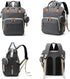 zepingminn Backpack, Diaper Bag Multifunctional Travel Baby Bag with Changing Pad, Insulated Bottle Holders, Pacifier