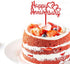 24Pcs Happy Anniversary Cake Topper Multicolour Acrylic for Wedding Retirement Anniversary Celebration Party Decorations
