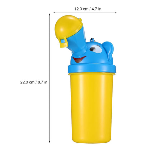 Hemoton Portable Urinal for Kids Travel Potty Toddler Pee Training Cup with Leak-Proof Seal and Cleaning Brush Compact
