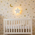 KALEOLI Star Wall Night Light with 106 Moon and Stars Wall Decals