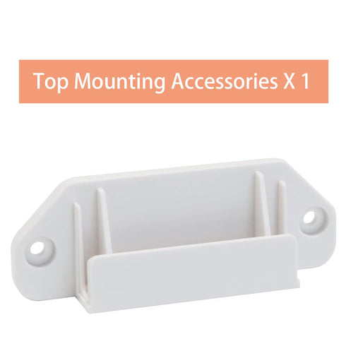 Retractable Mesh Baby Gate Replacement Parts Retractable Mesh Dog Gate Full Set Wall Mounting Baby Gate Hardware Mesh Pet Gate Accessories Extra Wide Baby Gate Parts with Screws, White