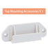 Retractable Mesh Baby Gate Replacement Parts Retractable Mesh Dog Gate Full Set Wall Mounting Baby Gate Hardware Mesh Pet Gate Accessories Extra Wide Baby Gate Parts with Screws, White