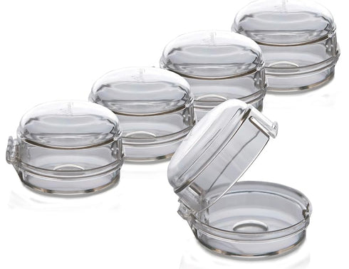 Rocky Mountain Goods Stove Knob Safety Covers for Baby/Kids/Pets, 5 Pack Heat Proof Covers for Oven/Stove