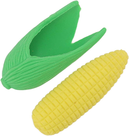 Mini Food Erasers, 100Pcs Mini Corn Erasers, Funny Vegetable Shape Pencil Erasers for Party Favors, Classroom Rewards,