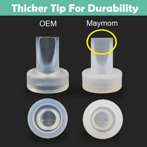 Maymom Pump Valve for Ameda Purely Yours, MYA Joy Pumps; Replacement Duckbills, Retail Packaging