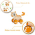 Hape Dante Push and Go | Wooden Push, Release & Go Cat Toddler Toy with Wheels