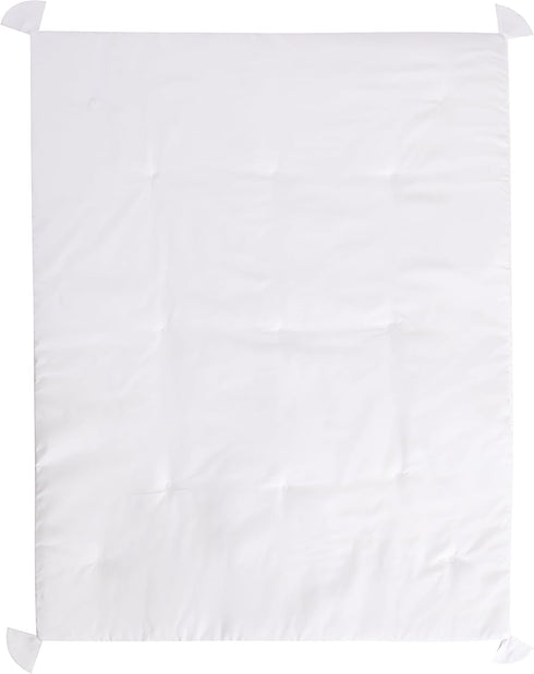 CribMATE Set 3 Set Quilt/2 28'' 52 Nursery Crib Bedding for Girls Boys White Pieces Baby Cot Bedding Fitted Sheet