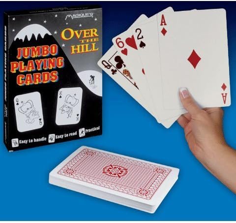 Over The Hill - Playing Cards - Jumbo Size, Approx. 7x5 Inches