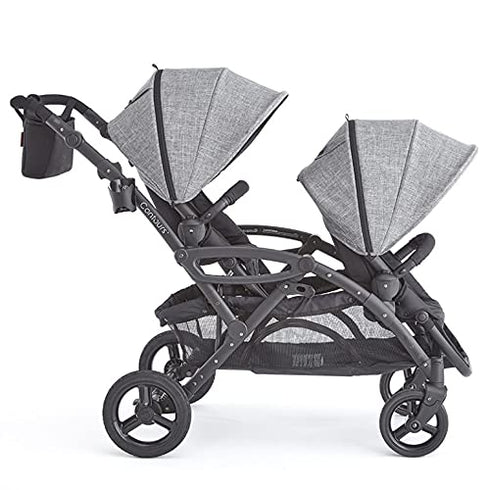 Contours Baby Stroller Organizer, Adjustable Parent Organizer Accessory - Cup Holder and Storage - Compatible