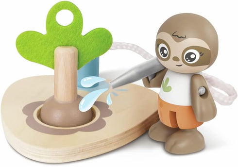 Hape Electric Wind Turbine Car Toy, Tree Planting E-Car for Kids Ages 3+ Years, Green Planet Explorers.