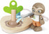 Hape Electric Wind Turbine Car Toy, Tree Planting E-Car for Kids Ages 3+ Years, Green Planet Explorers.