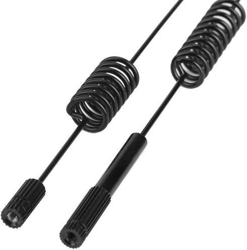 2 Pcs Black Metal RC Antenna, Decoration Accessory Parts for RC Crawler Car