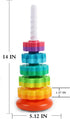 Baby Spin stack Toy,Premium Stacking Toy for Kids,Baby Spinning Toy,Stacking Toy for Babies and Toddlers,Educational Toddler Learning Toys,Autism Spin Stack Toys,Rainbow Spinning Wheel Toys