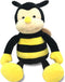 Garden Buzz Cuties Nana The Bee - Plush Bumblebee Stuffed Animal with Smile Face and Yellow Wings