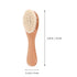 Set 2 2 Wooden Comb and Woolen Brush for Head Care, Soft Woolen Scalp Grooming Kit with Combs and Brushes, Gentle