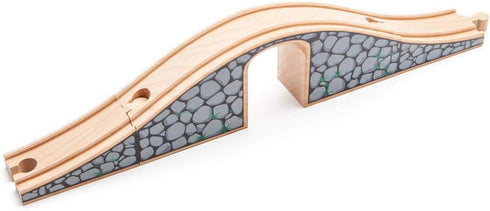 inc. Wooden Stone Bridge Set - 3 Piece Over & Under Bridge, Compatible with Major Brands