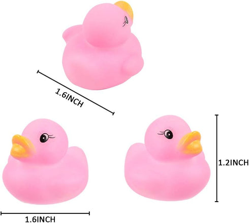 50 Pcs Multicolor Mini Rubber Ducks Bath Toy, Float Duck Baby Bath Toy for Shower Birthday Party Christmas Favors
