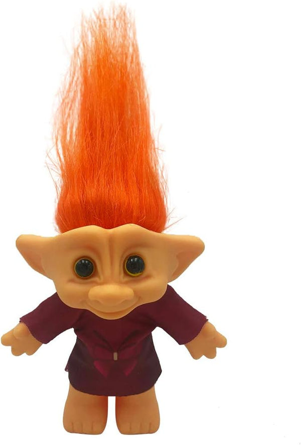 Vintage Troll Dolls, Chromatic Adorable for Collections, School Projects, Arts and Crafts, Party Favors, 7.5" Tall