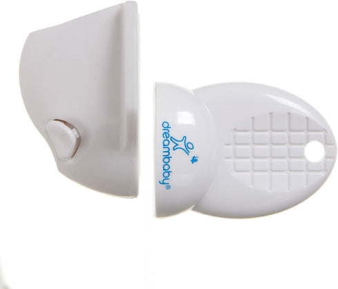Dreambaby Adhesive Mag Locks, 8-Pack with 1 Key, Child Proofing Cabinet Magnetic Latches