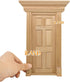iLAND Dollhouse Door 1:12 Scale - Miniature Door with Handle & Knocker (Neoclassical Mini Door)