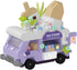 Jollcnoia Ice Cream Truck Mini Gourmet Travel RV Car Micro Building Toy Little