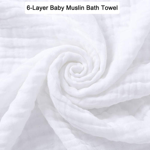 Set 2 43X43 Inches (Pack 2) Aablexema Baby Muslin Bath Towels - of Large Size Swaddle Blanket for Newborn Toddlers Boys