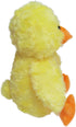 Rose Duck Plush Stuffed Animal, Cute Furry Yellow Duck Toy, Soft Cuddly Hugger for Kids or Girlfriend, 9"
