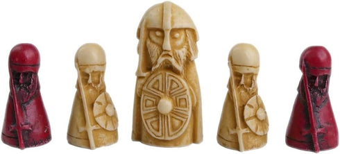Hnefatafl - The Viking Game, Cardinal Edition with Red Pieces