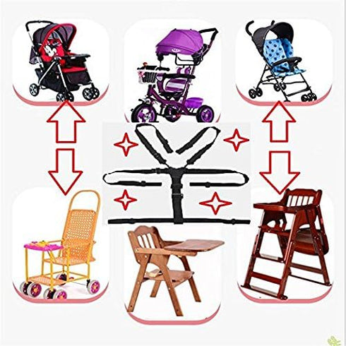 2 High Chair Pad, High Chair Cushion, seat Cushion, Breathable Pad, with Baby High Chair Seat Belt, Pieces, Soft